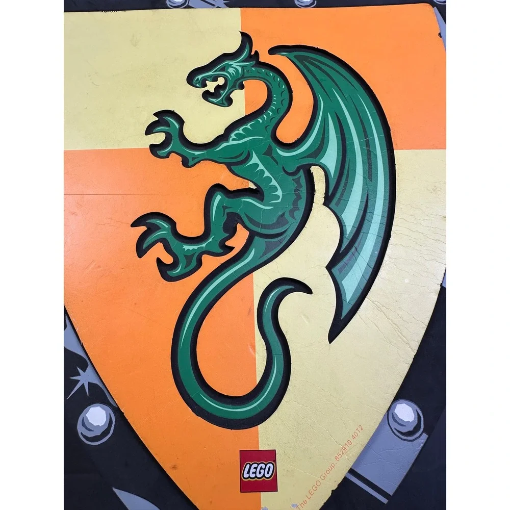 LEGO Castle Dragon Knight Foam Shield Green Dragon‎ 2009 Vintage 852919 40T2
